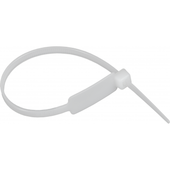 Хомут IEK UHH14-D048-370-100-K01 4.8х370мм P6.6 маркерный белый (уп.100шт)