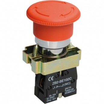 Кнопка управления IEK BBG90-BS-K04 LAY5-BS542 "Грибок" аварийная поворотная с фиксацией