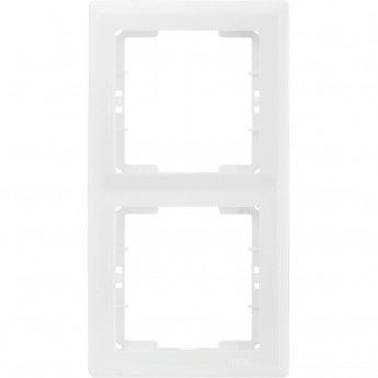 Рамка 2-местная вертикальная IEK РВ-2-ББ BOLERO белый - EMB21-K01 Рамка 2-местная вертикальная IEK РВ-2-ББ BOLERO белый - EMB21-K01